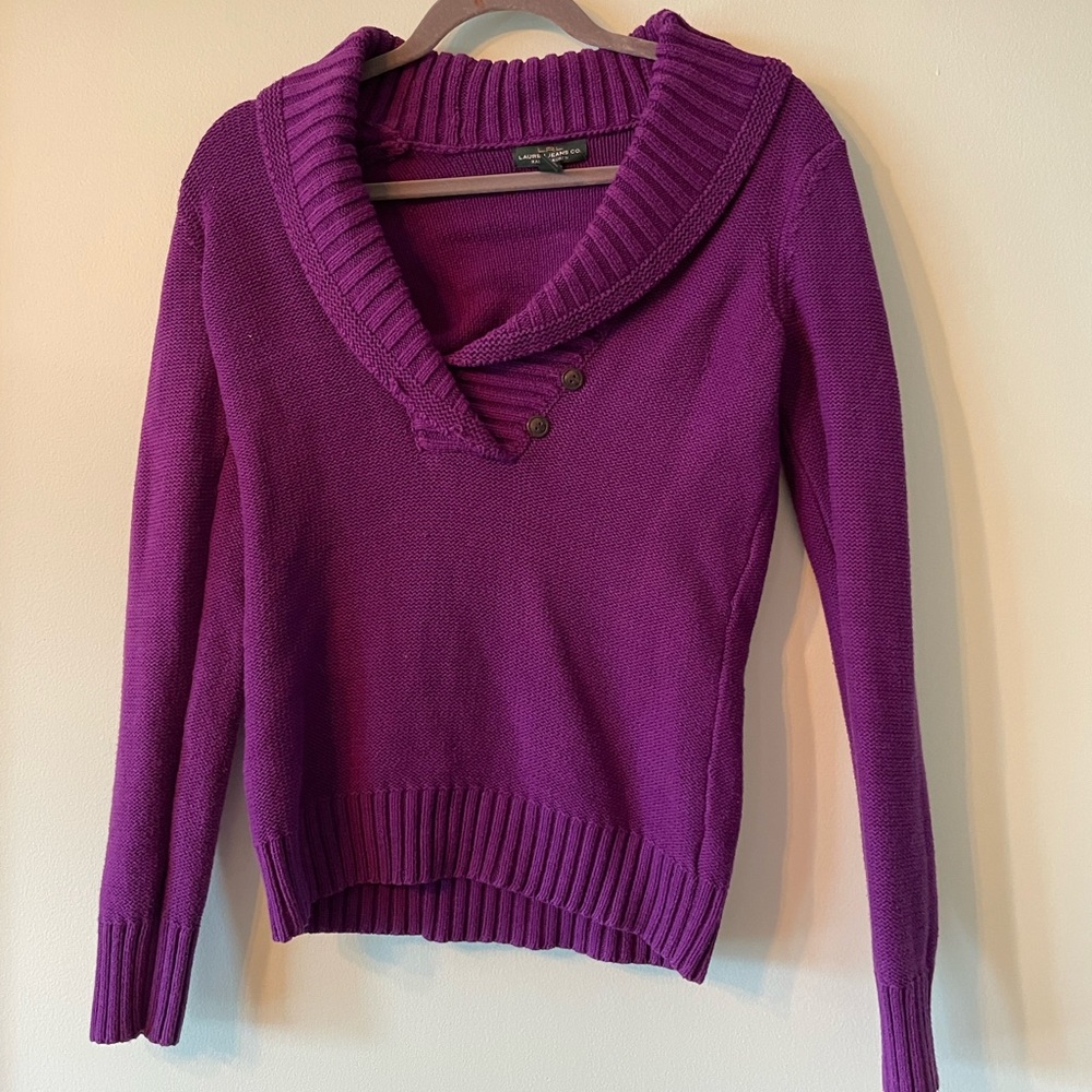 Lauren Ralph Lauren purple sweater